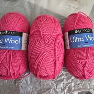 Berroco Ultra Wool Bright Pink Yarn - 100% Superwash Wool